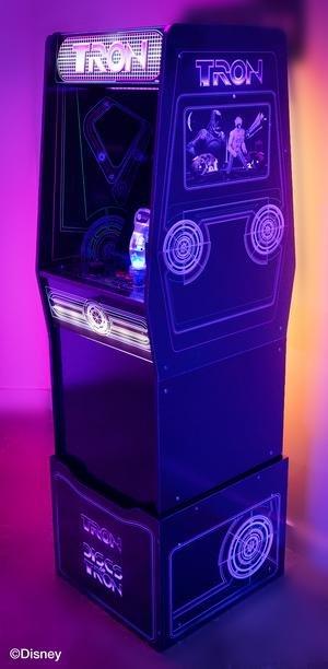 list item 6 of 9 Arcade1Up Tron Arcade Cabinet with Riser and Stool