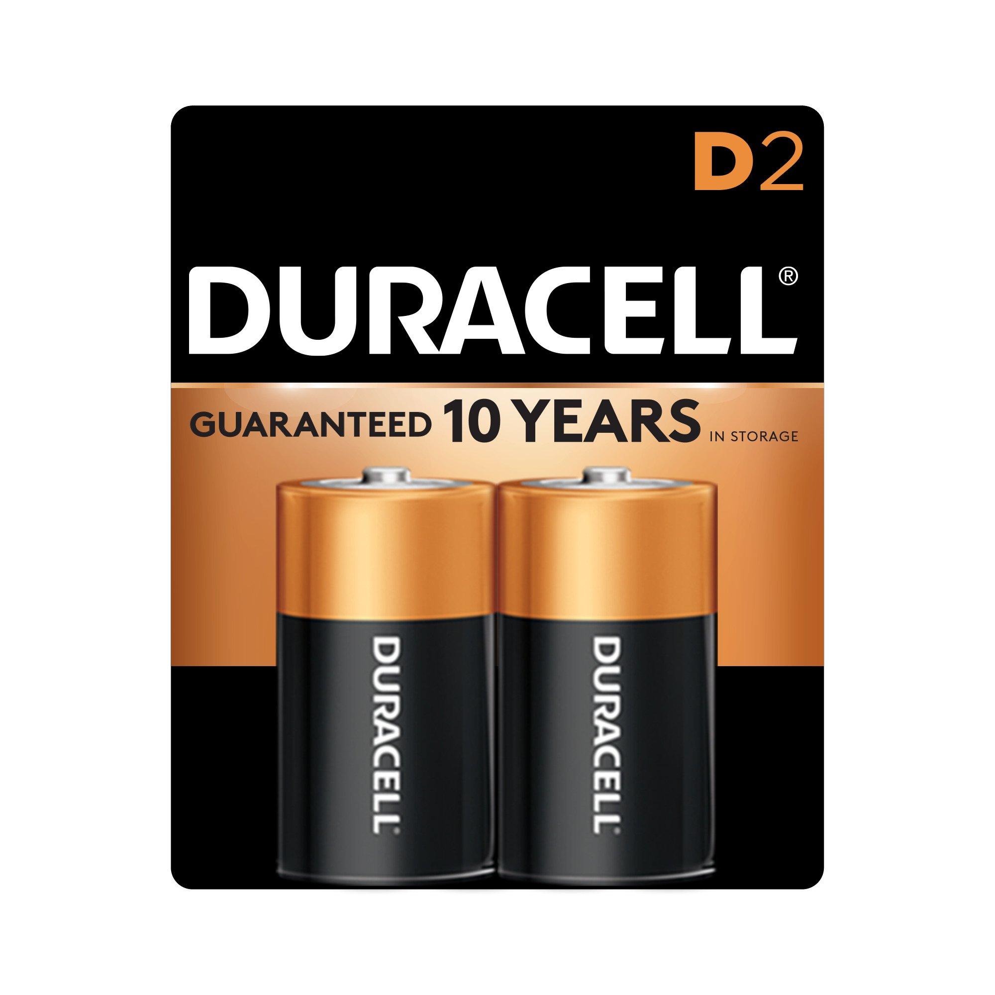 Duracell Coppertop D Batteries, 10 Count Pack, D Battery with Long-lasting  Power, All-Purpose Alkaline D Battery for Household and Office Devices -  Yahoo Shopping