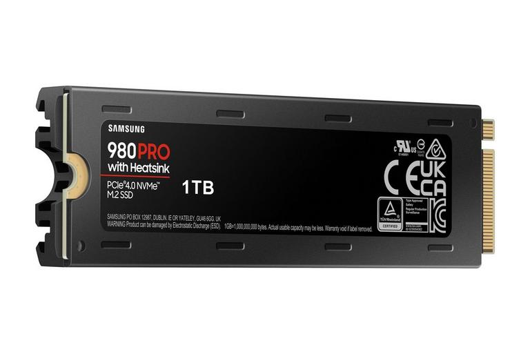 Samsung 980 PRO 1TB PCIe 4.0 NVMe M.2 Internal V-NAND Solid State Drive with Heatsink PlayStation 5 Compatible
