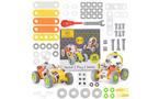 MALUVRIAN Stem Learning Educational Kids Toys 62 Piece Building Kit