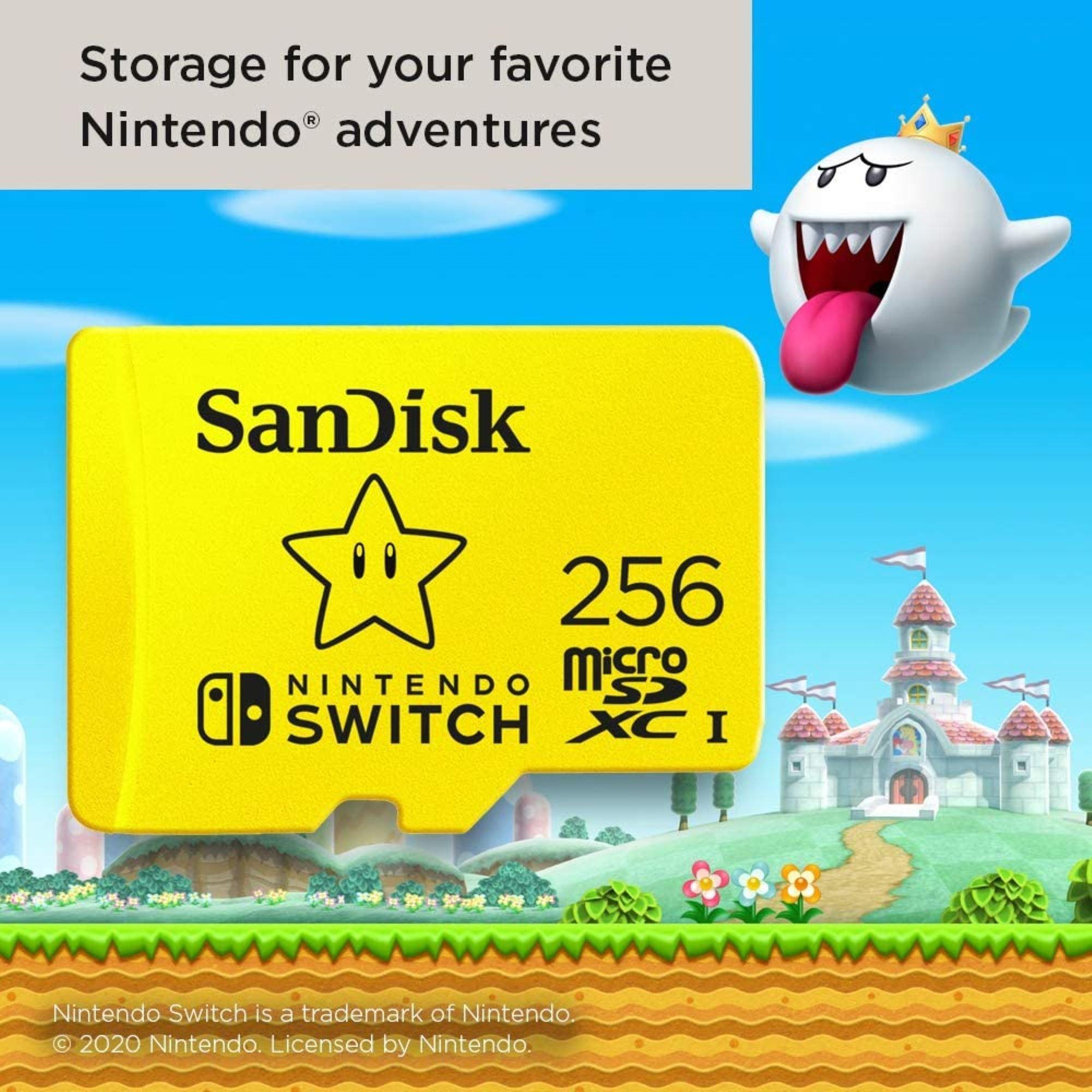 SanDisk Nintendo Switch - Carte mémoire flash - 256 Go - Video