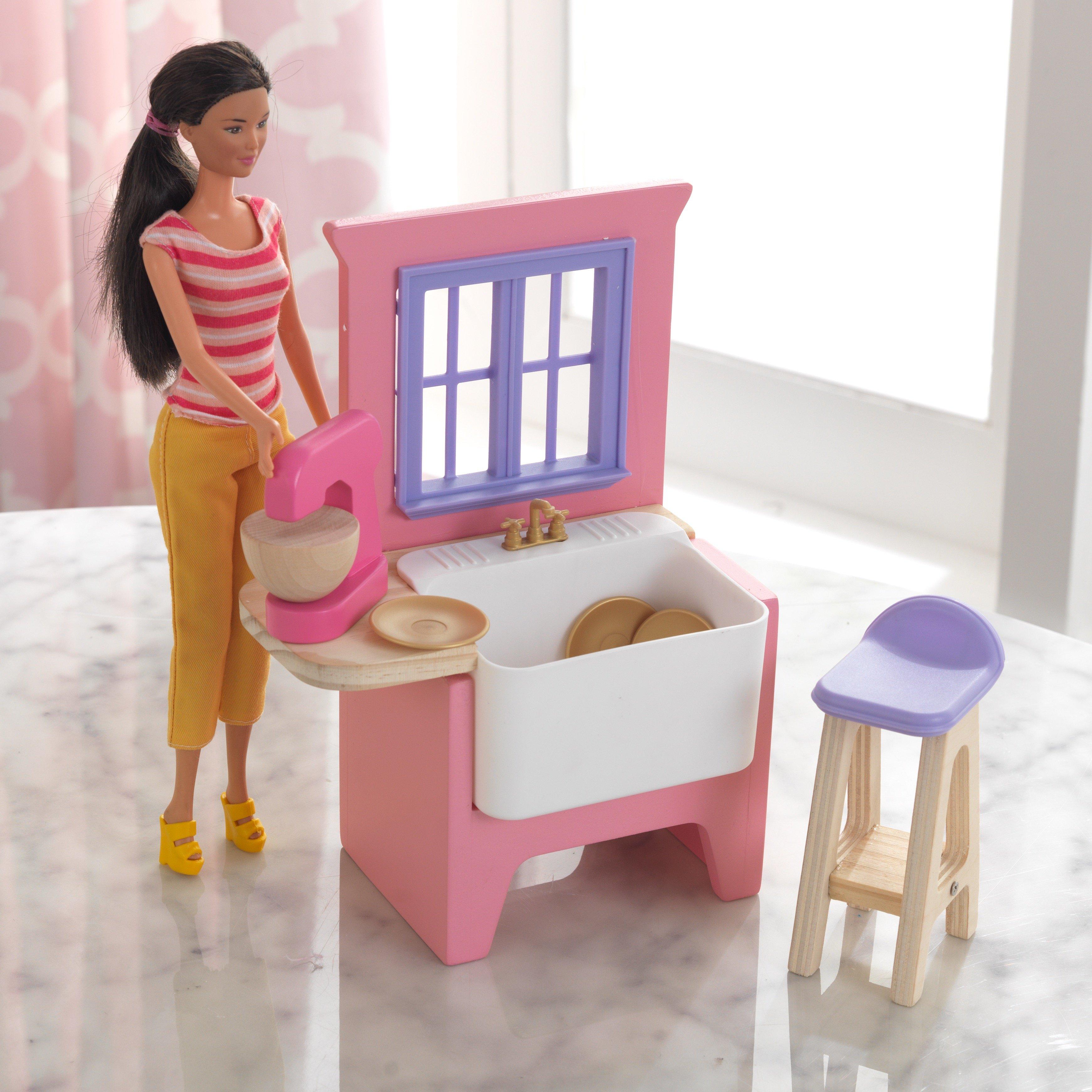list item 3 of 5 KidKraft Dollhouse Accessory Pack: Kitchen Upgrade