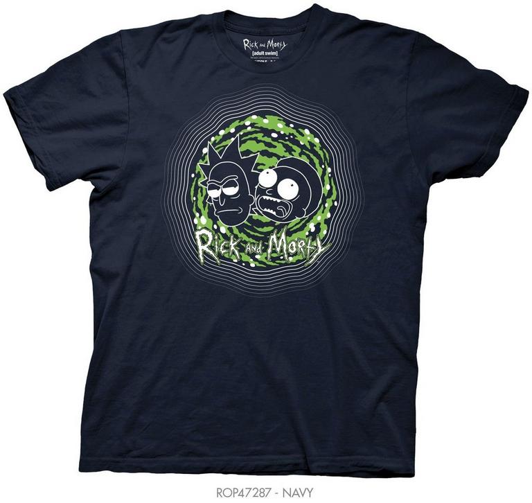 Cid Abbigliamento Rick And Morty Portal T-Shirt Unisex Tg. XL 