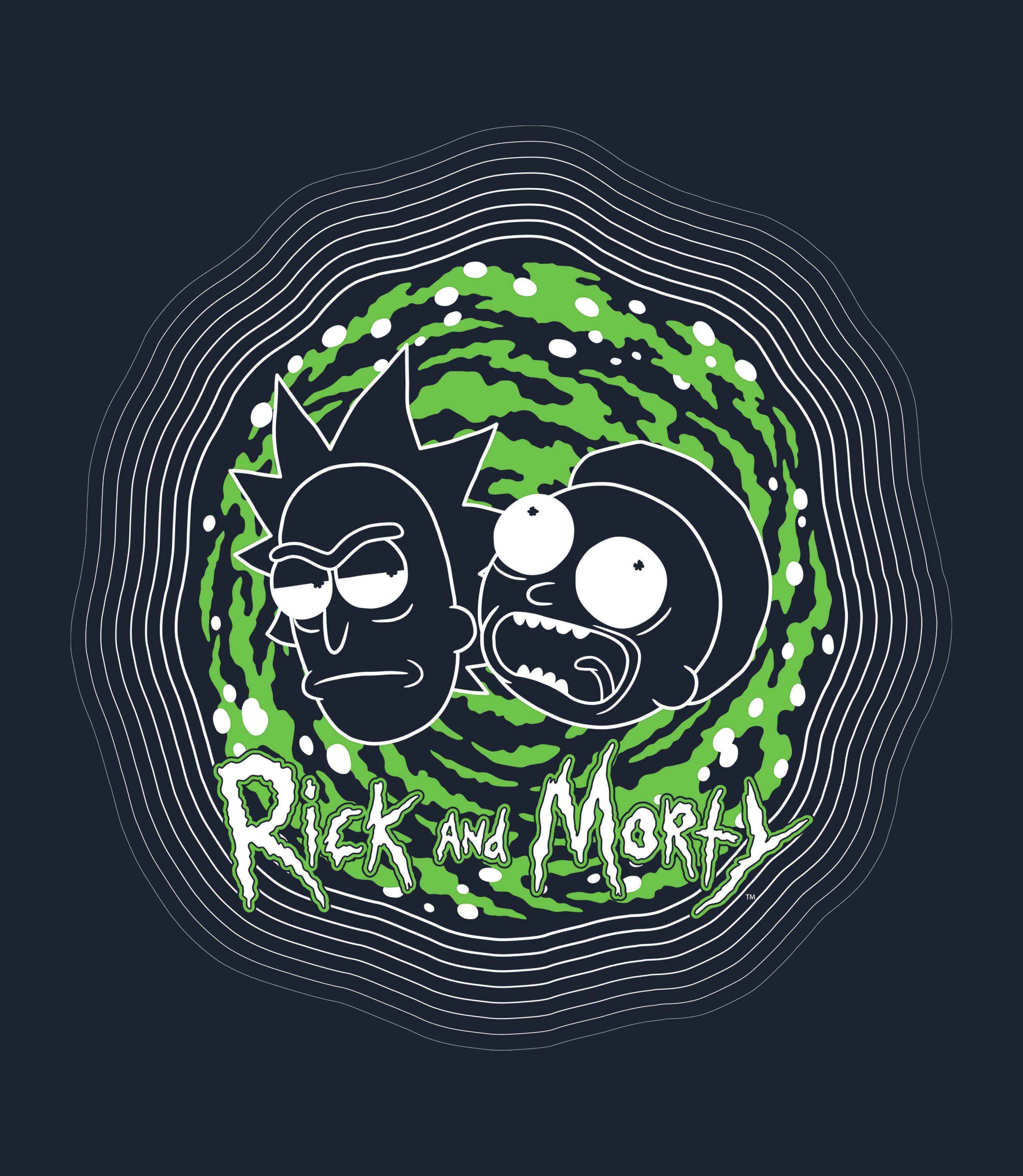 list item 3 of 3 Rick and Morty Portal Outline Unisex T-Shirt
