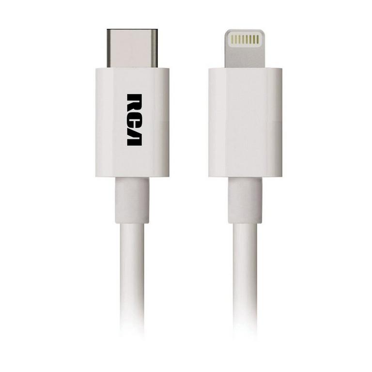 RCA 3-ft USB-C to Lightning Cable RCA GameStop