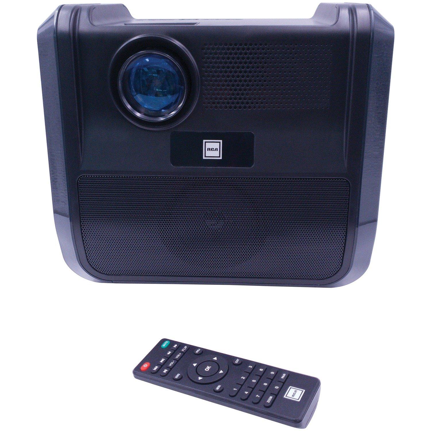 RCA Portable Home Theater Projector Entertainment System with Built-in