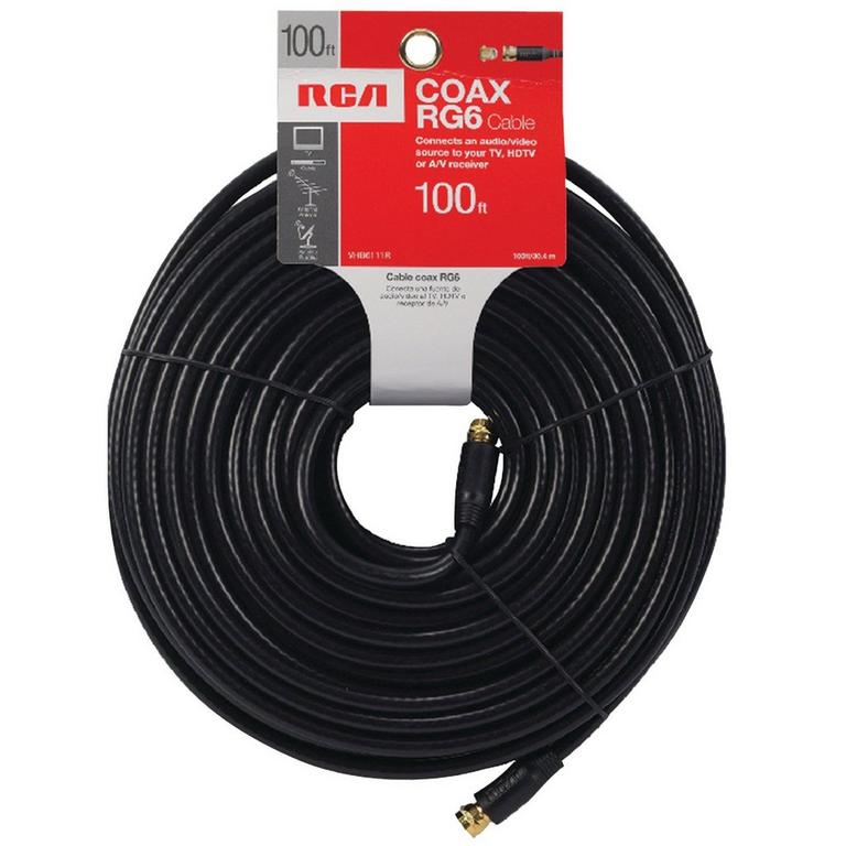 RCA 100-ft RG6 Coaxial Cable RCA GameStop