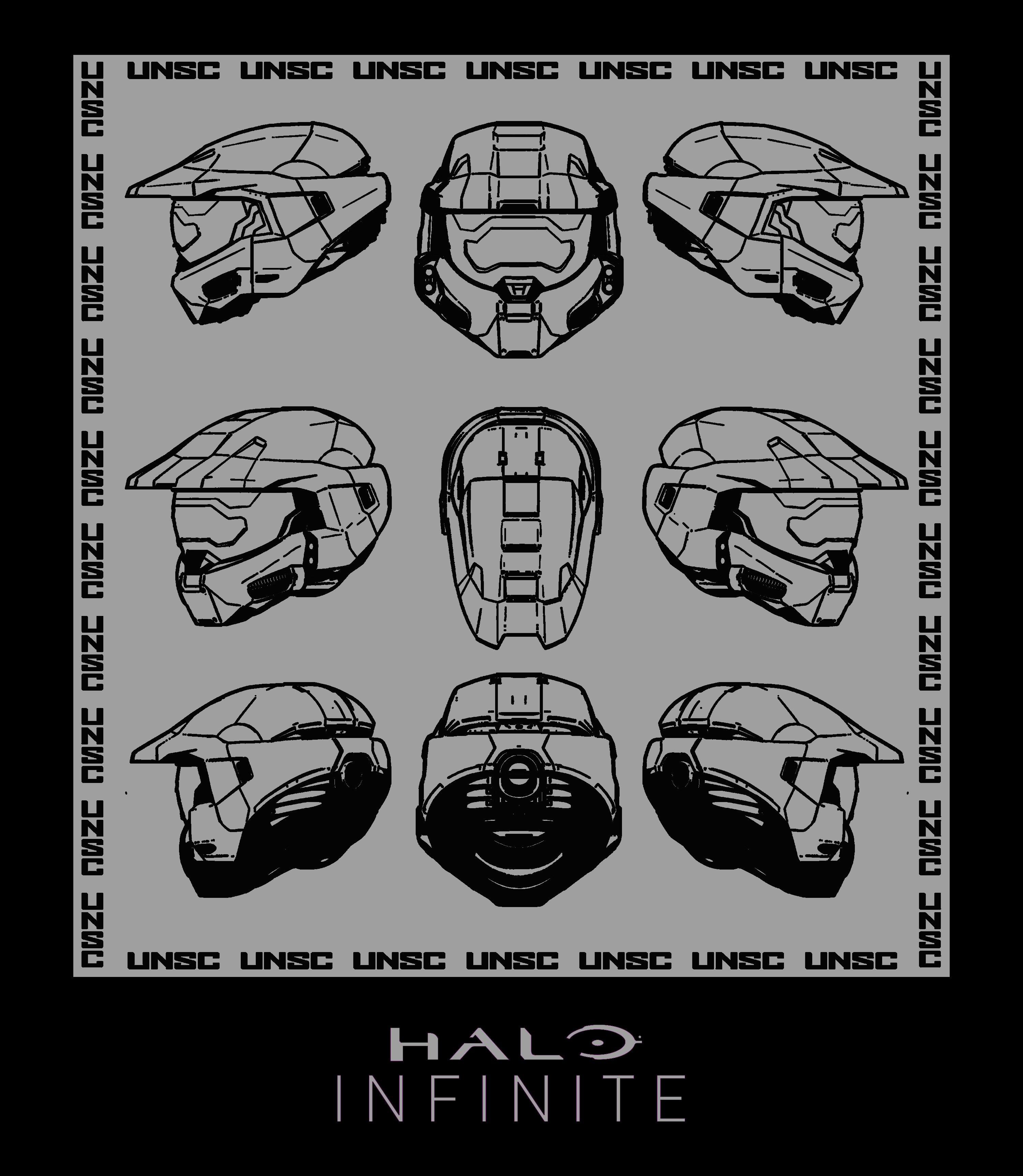 list item 6 of 6 Halo Infinite Master Chief Helmat Unisex Hooded Sweatshirt