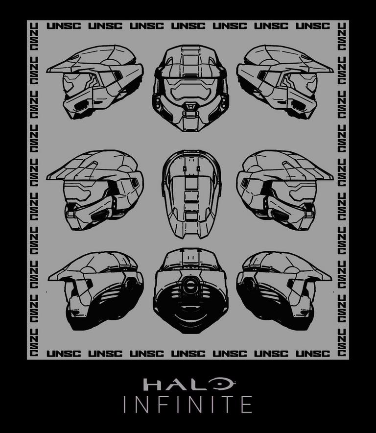 Halo Infinite Master Chief Helmat Unisex Hooded Sweatshirt
