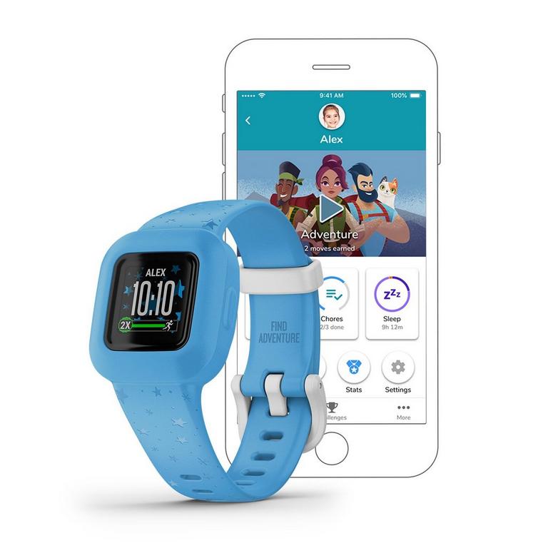 Garmin vivofit jr. 3 Blue Stars Fitness Tracker Watch for Kids