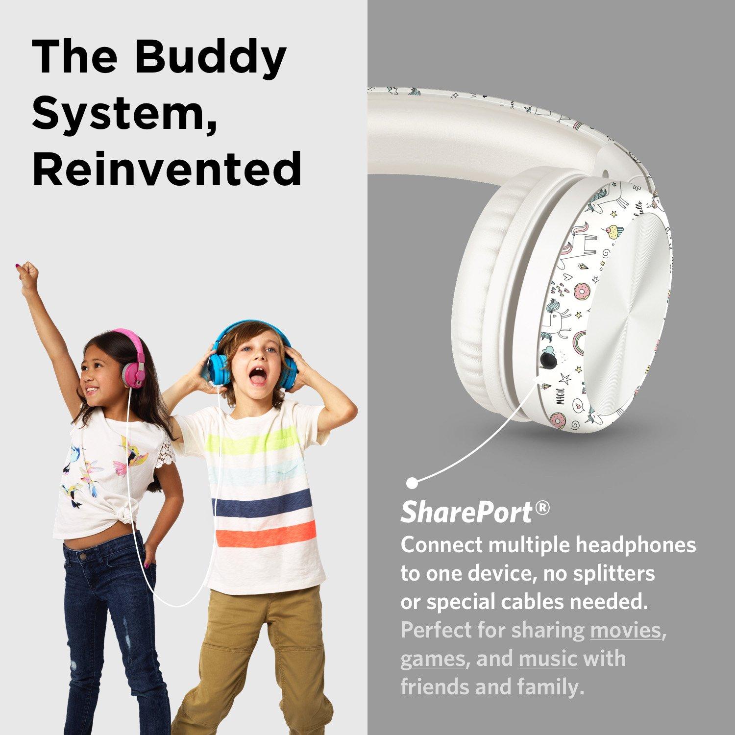 LilGadgets Connect Plus Pro Wired Volume Limited Kids Over-Ear Headphones