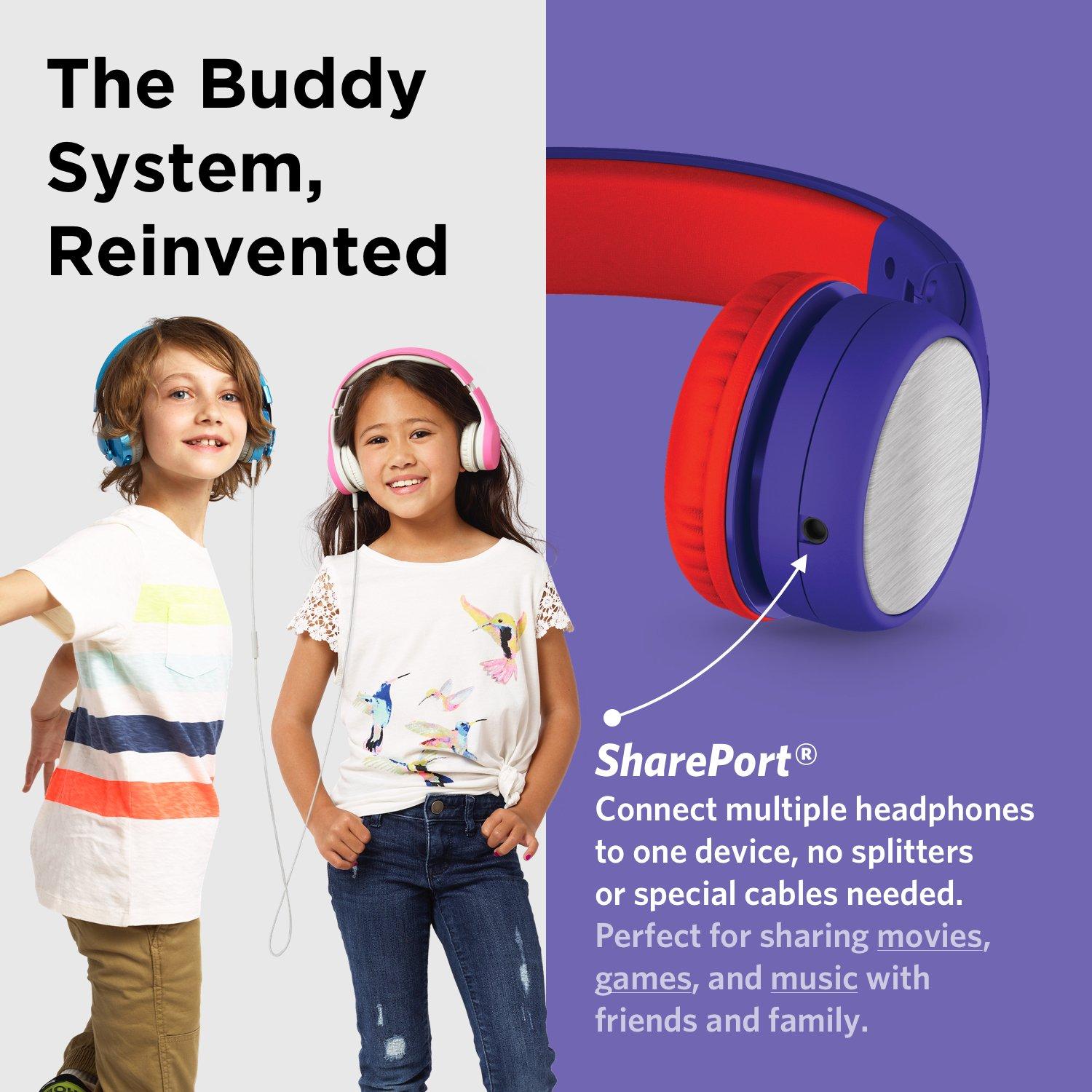 LilGadgets Connect Plus Style Wired Volume Limited Kids Over-Ear Headphones