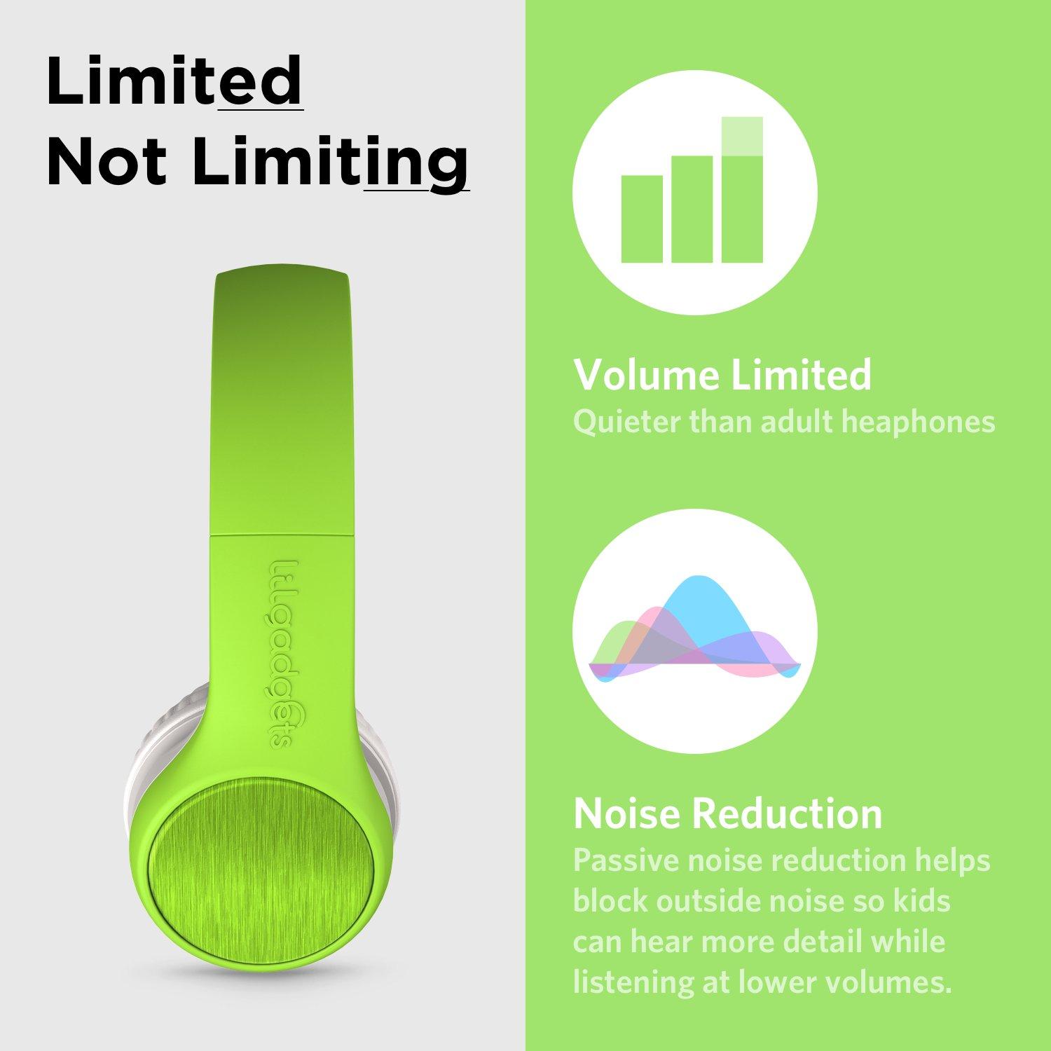 LilGadgets Connect Plus Style Wired Volume Limited Kids Over-Ear Headphones