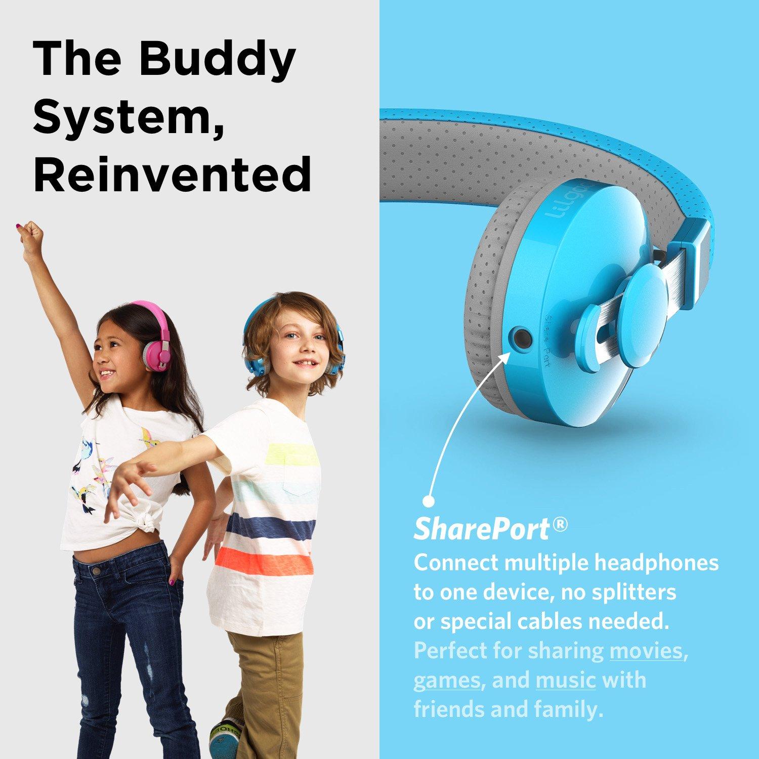 list item 5 of 6 LilGadgets Connect Plus Untangled Pro Wireless Volume Limited Kids Over-Ear Headphones