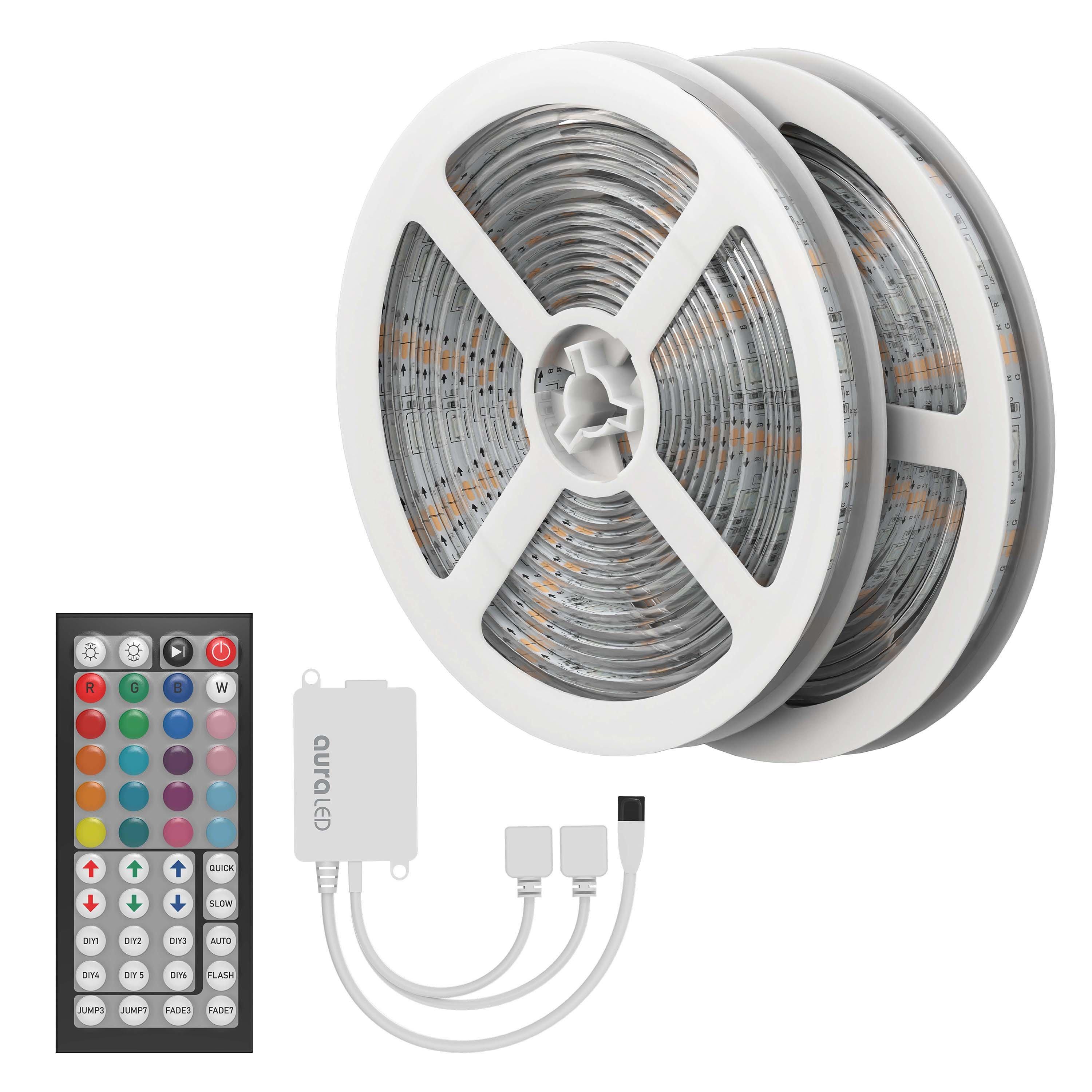 Tzumi Aura LED Remote Controlled ColorStrip 48ft Changing Light Strip