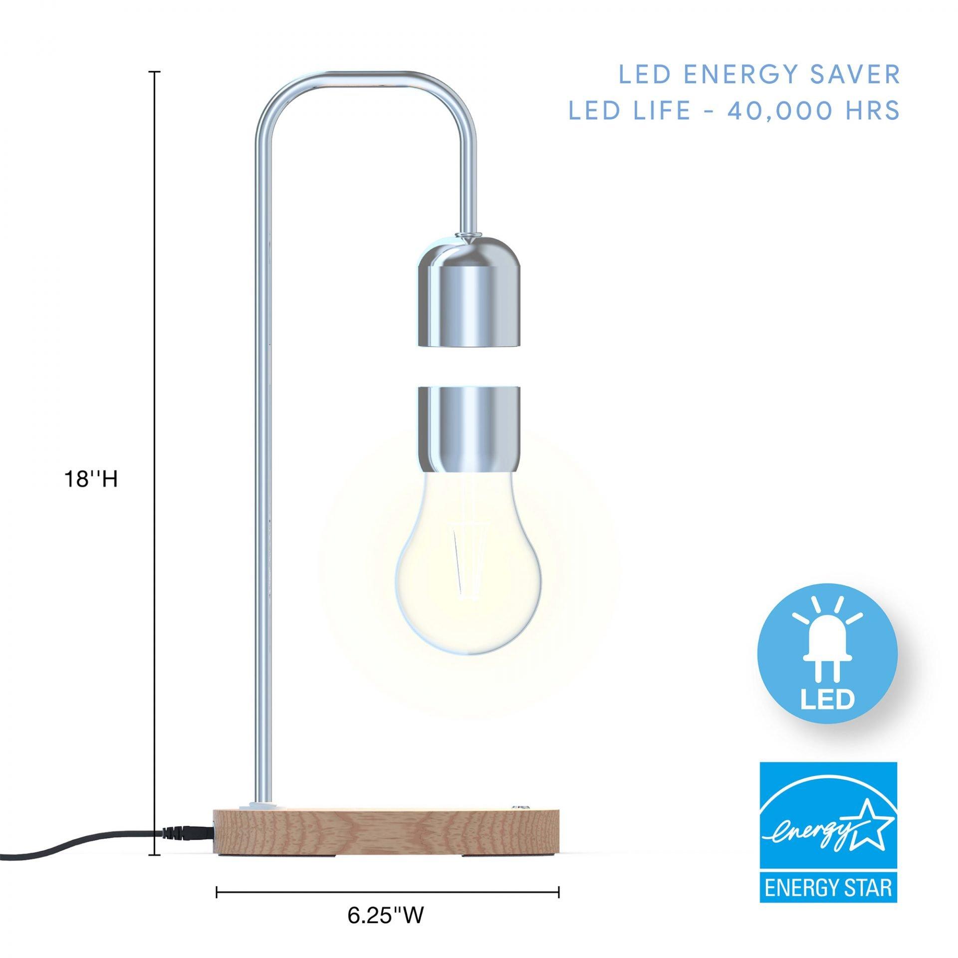 list item 4 of 6 Atmosphere Gravity Lamp with Floating LED Bulb