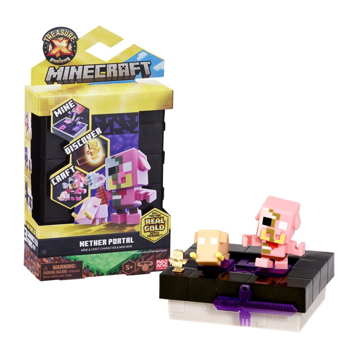 Moose Toys Treasure X Minecraft Series 1 Overworld Pack Nether Portal Blind  Bag | GameStop