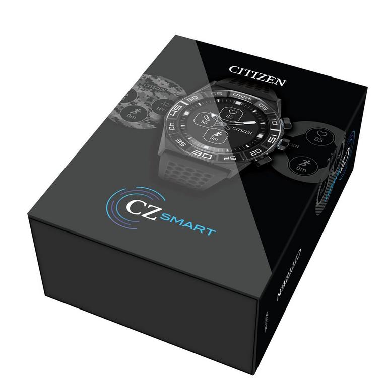 Citizen CZ Smart Hybrid 44mm Black Stainless Steel with Black Silicone Strap Smartwatch