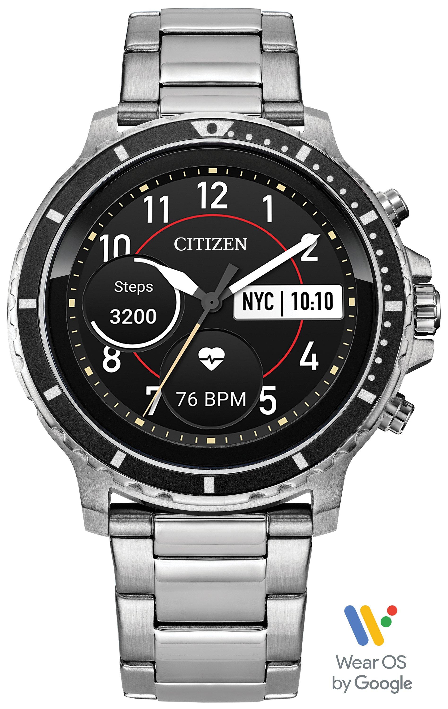 Citizen CZ Smart 46mm Stainless Steel Smartwatch | GameStop