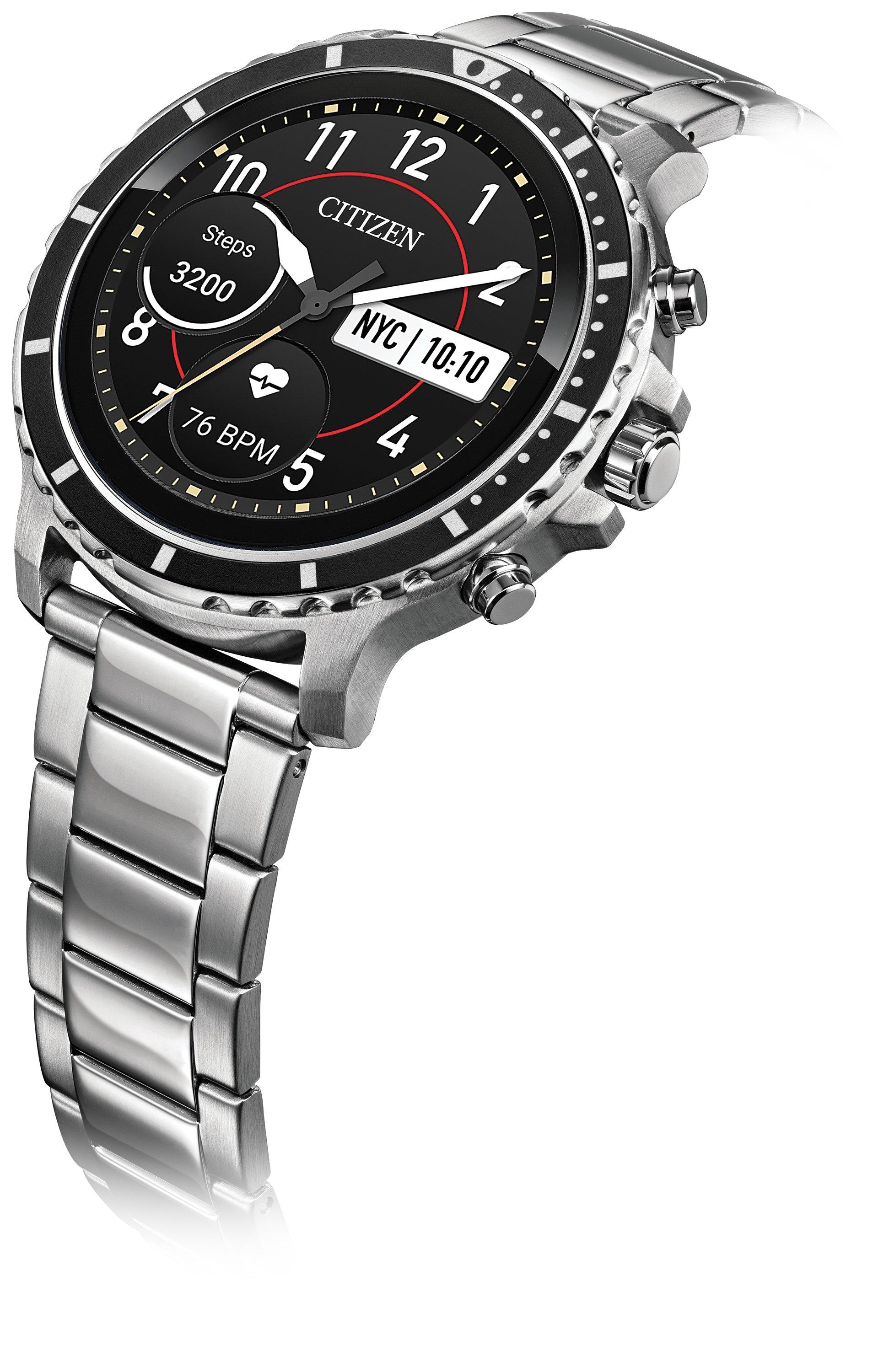 Citizen CZ Smart 46mm Stainless Steel Smartwatch | GameStop