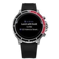 list item 4 of 11 Citizen CZ Smart 46mm Silver Tone Stainless Steel with Black Silicone Strap Smartwatch