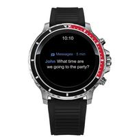 list item 8 of 11 Citizen CZ Smart 46mm Silver Tone Stainless Steel with Black Silicone Strap Smartwatch