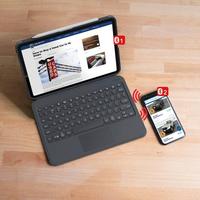 list item 6 of 6 ZAGG Pro Keys Wireless Keyboard and Case with Trackpad for 10.9-in iPad Air/11-in Pro Charcoal