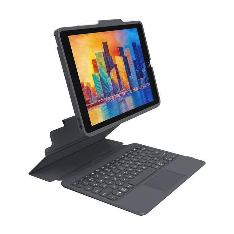 ZAGG Pro Keys Wireless Keyboard and Case with Trackpad for 10.2-in iPad Charcoal