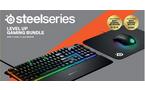 SteelSeries Level Up Gaming Bundle Apex 3 Keyboard, Rival 3 Wireless Mouse, QcK Medium Mouse Pad