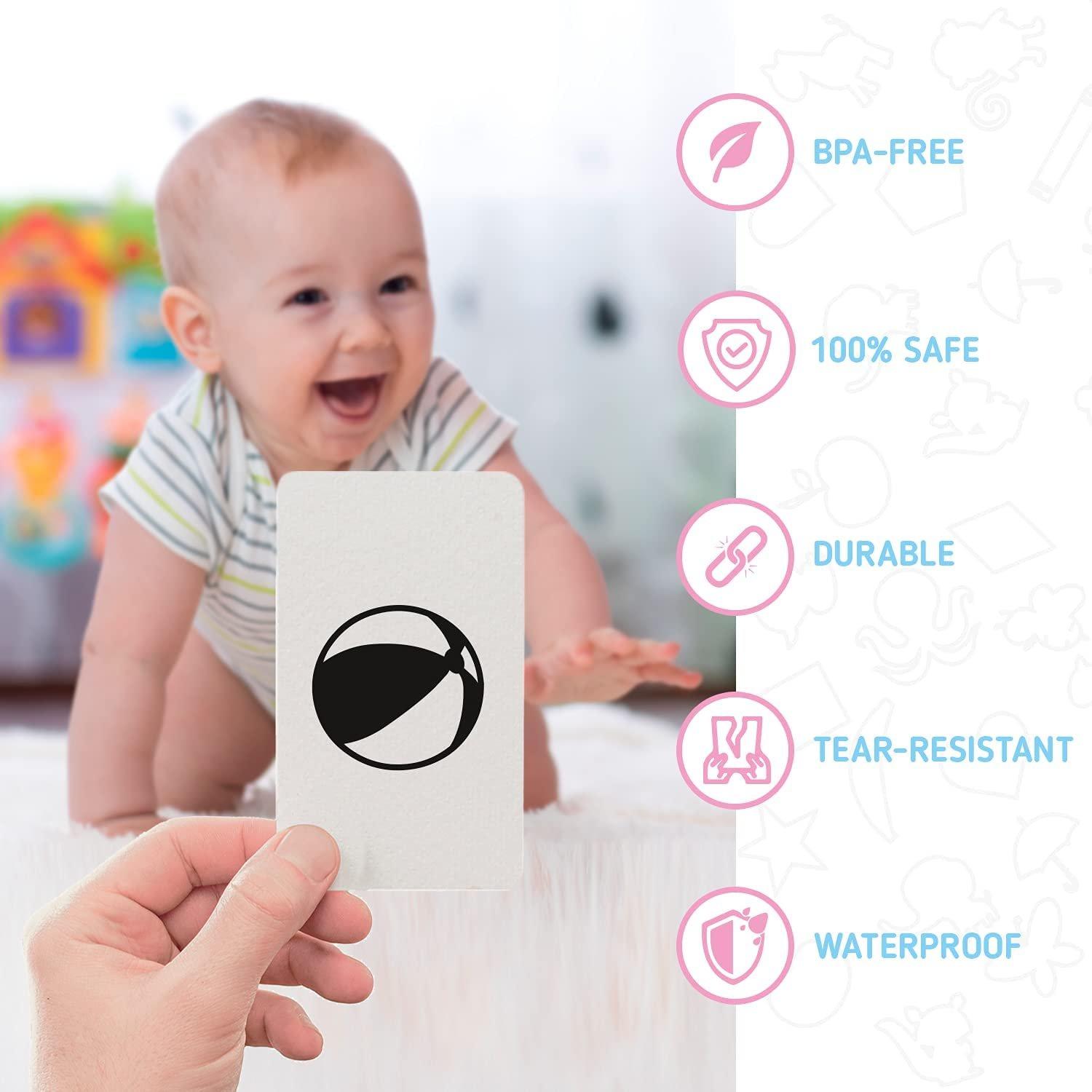 merka High Contrast Baby Black and White Visual Stimulation Brain