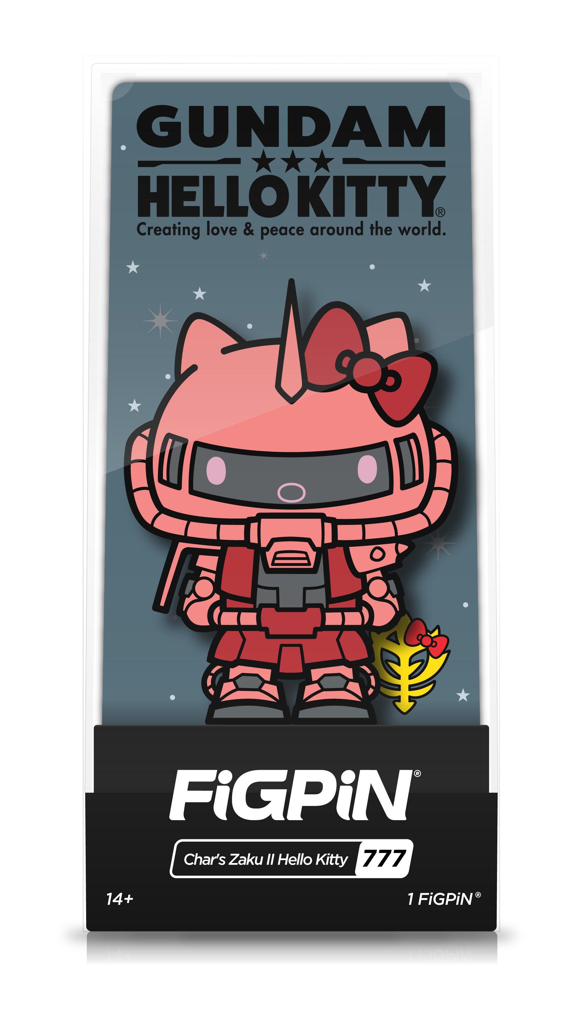 FiGPiN Gundam x Hello Kitty Chars Zaku II Collectible Enamel Pin