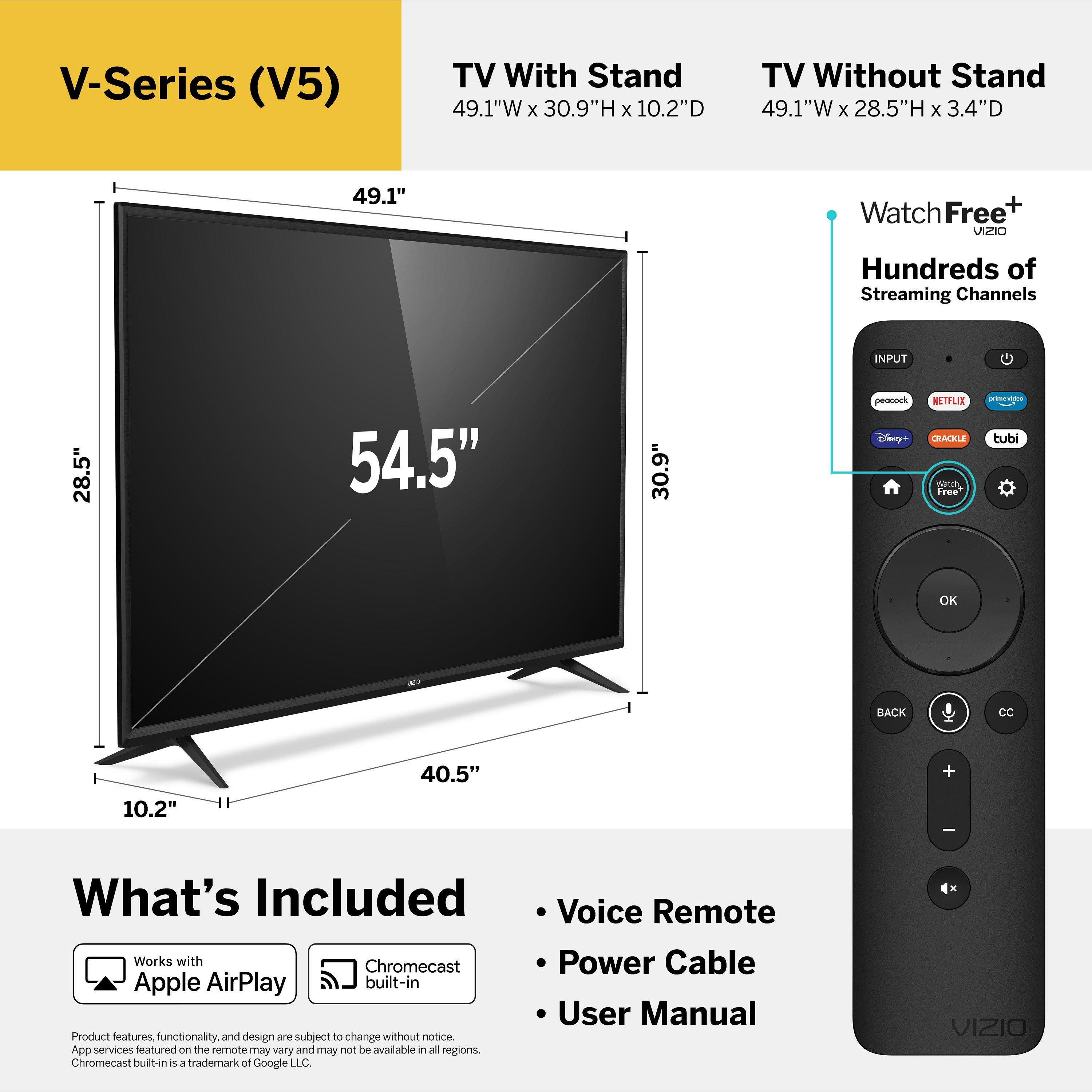 VIZIO 55-In V-Series 4K HDR Smart TV V555-J01