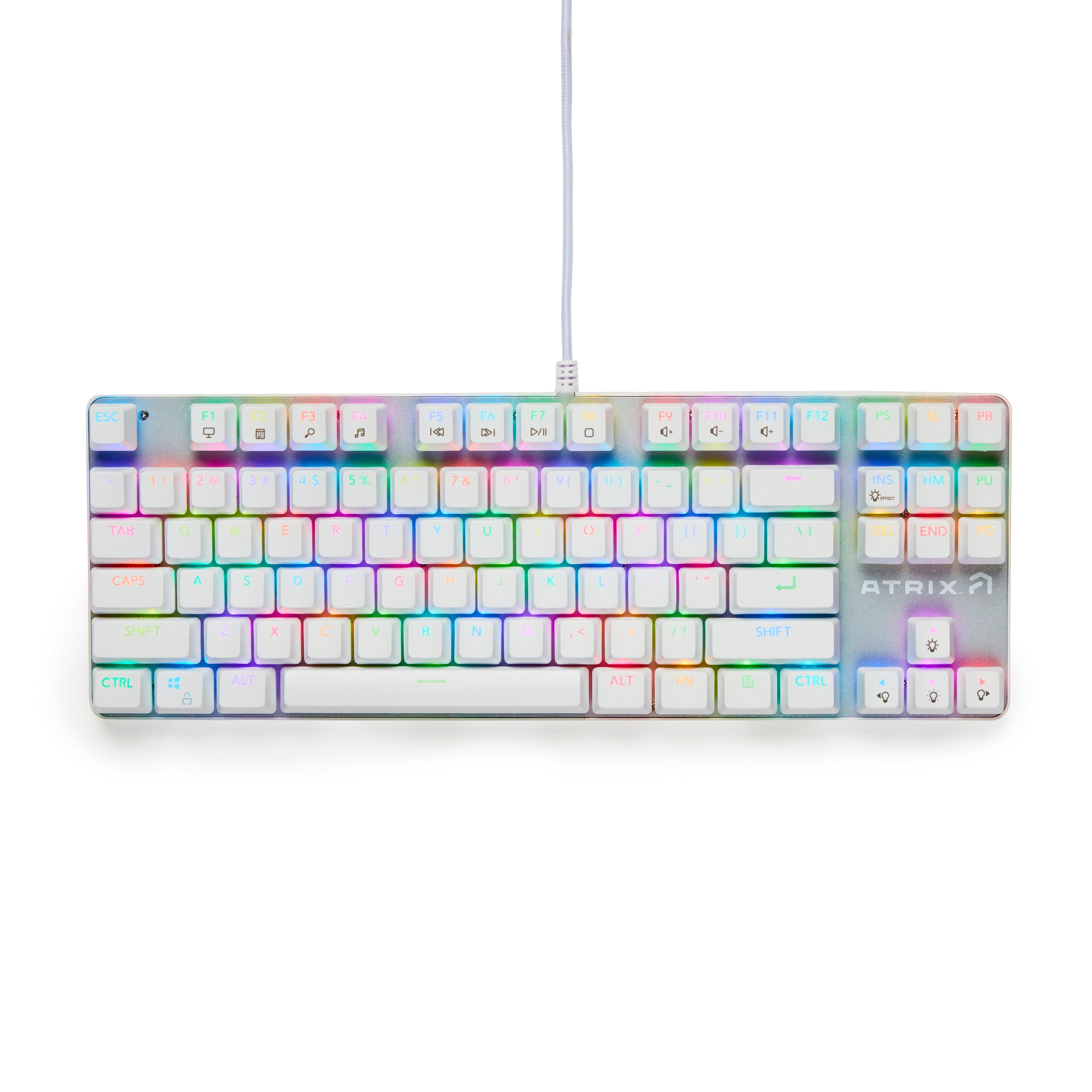 Atrix FPS Blue Switch Wired Mechanical Keyboard With RGB, 56% OFF