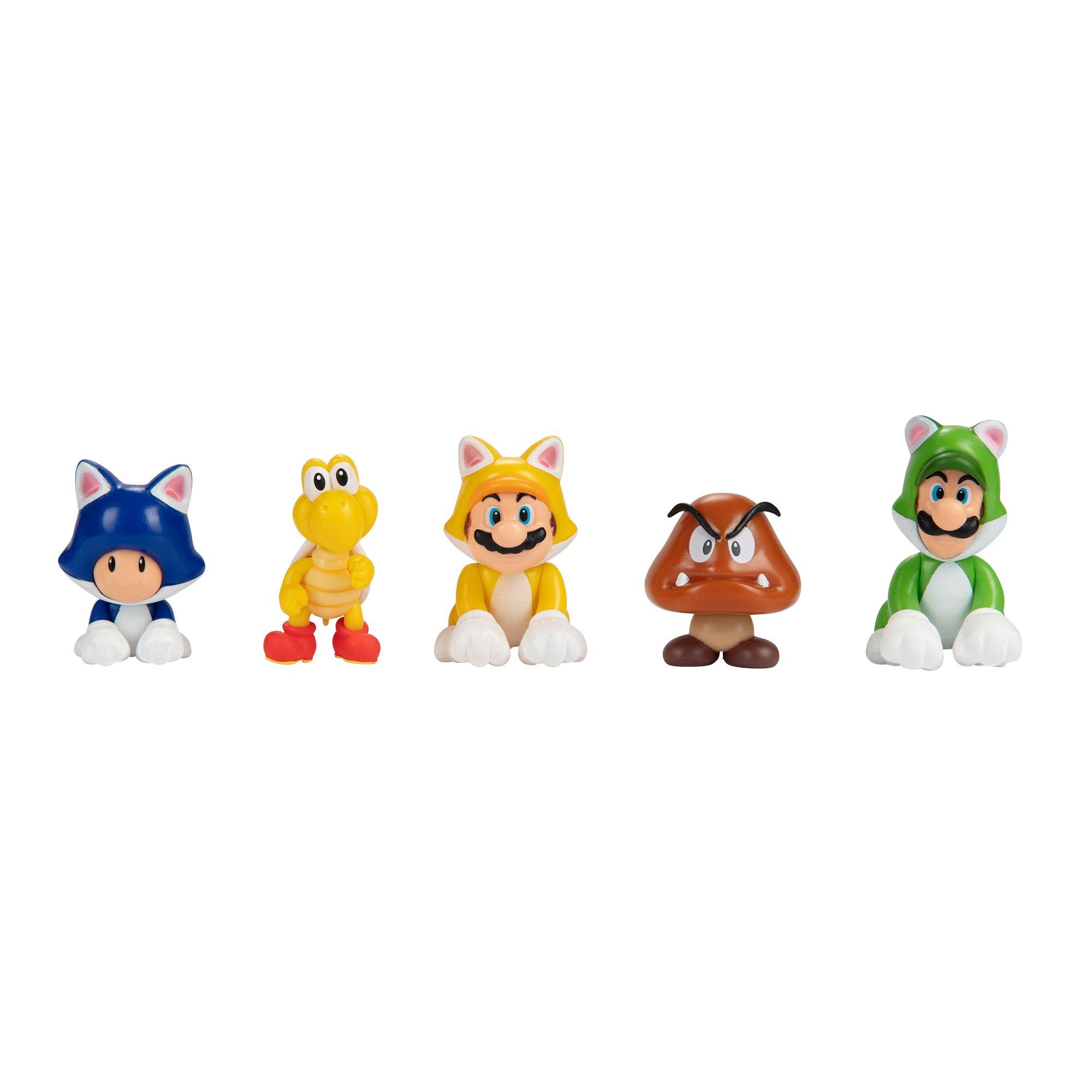 Jakks Pacific Nintendo Super Mario 3d World 2 5 In Figure 5 Pack Gamestop