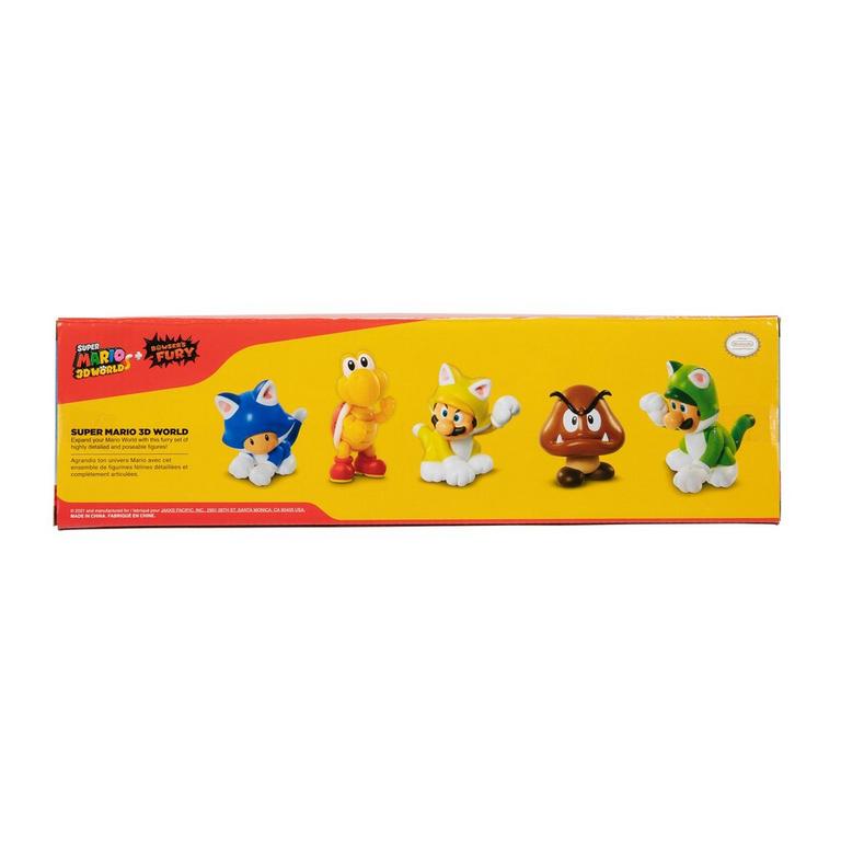 Jakks Pacific Nintendo Super Mario 3D World 2.5-in Figure 5 Pack