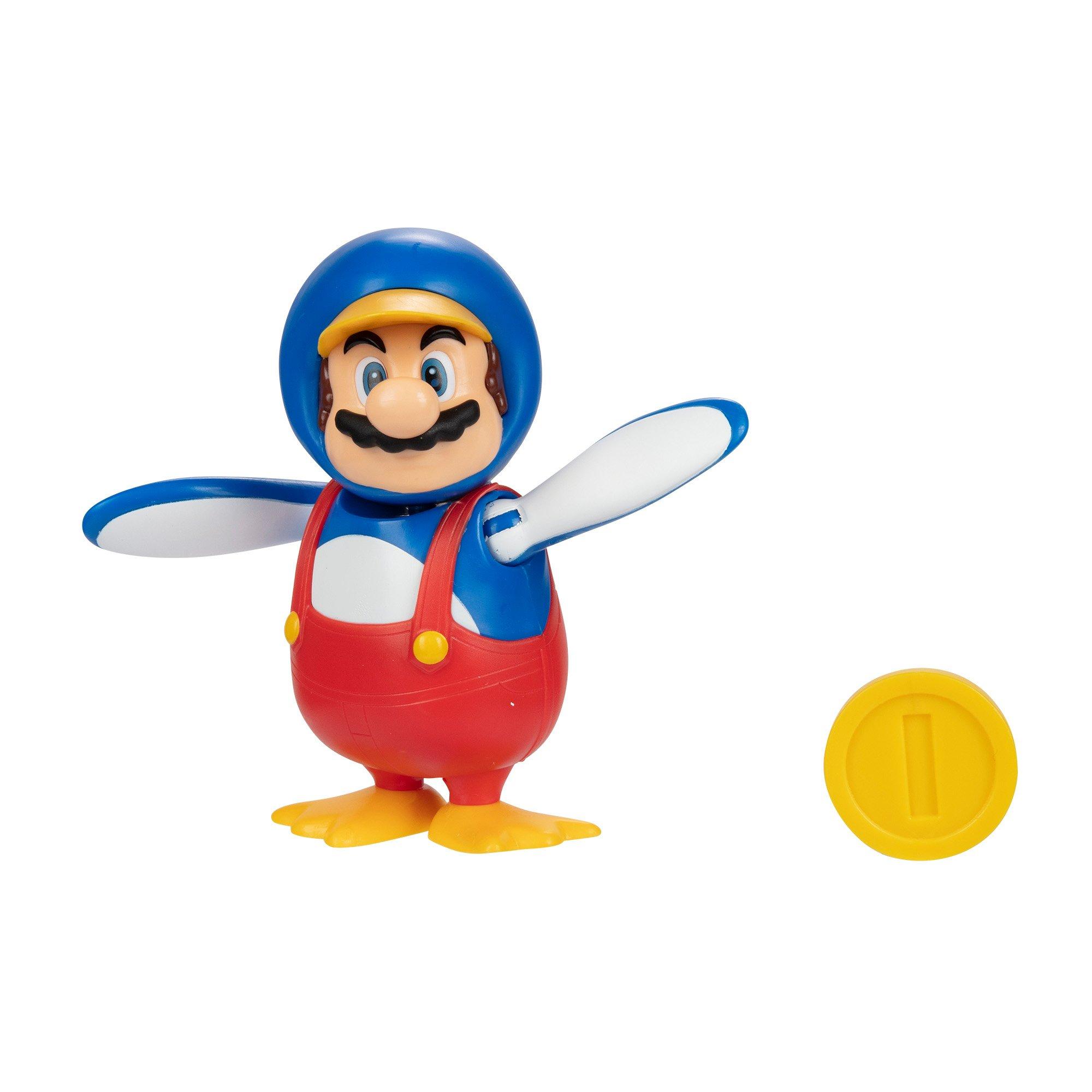 Jakks Pacific Nintendo Penguin Mario 4in Figure with Coin