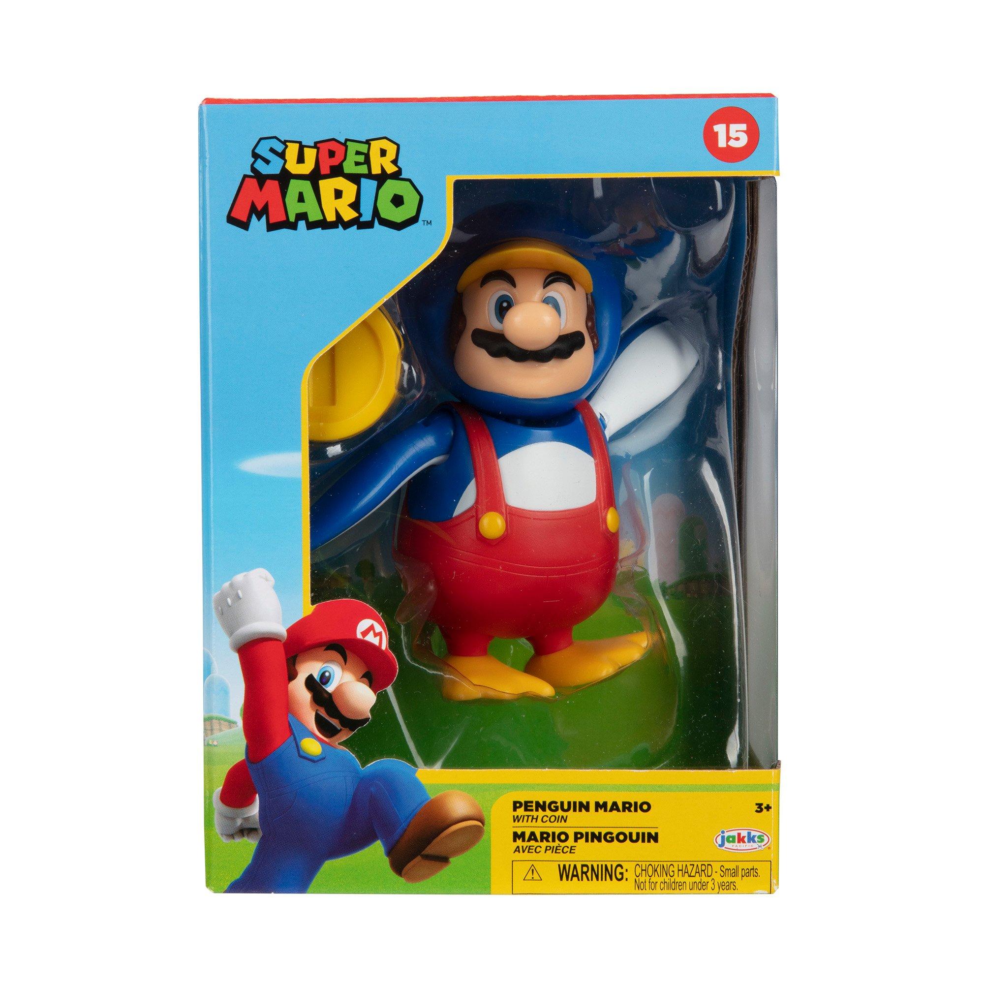 Jakks Pacific Nintendo Penguin Mario 4in Figure with Coin