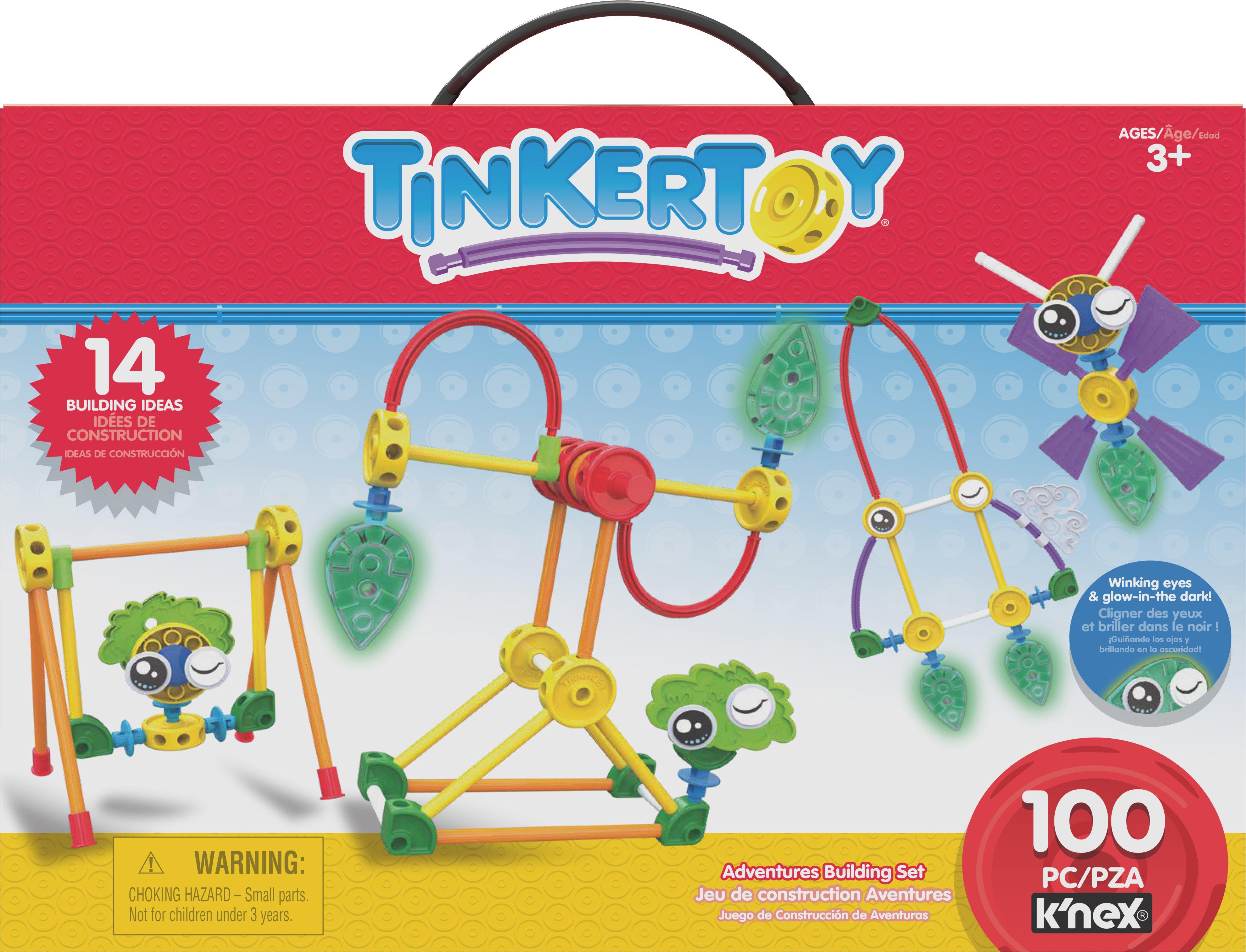 list item 2 of 10 Basic Fun Tinkertoy Adventures 100 Piece Building Set