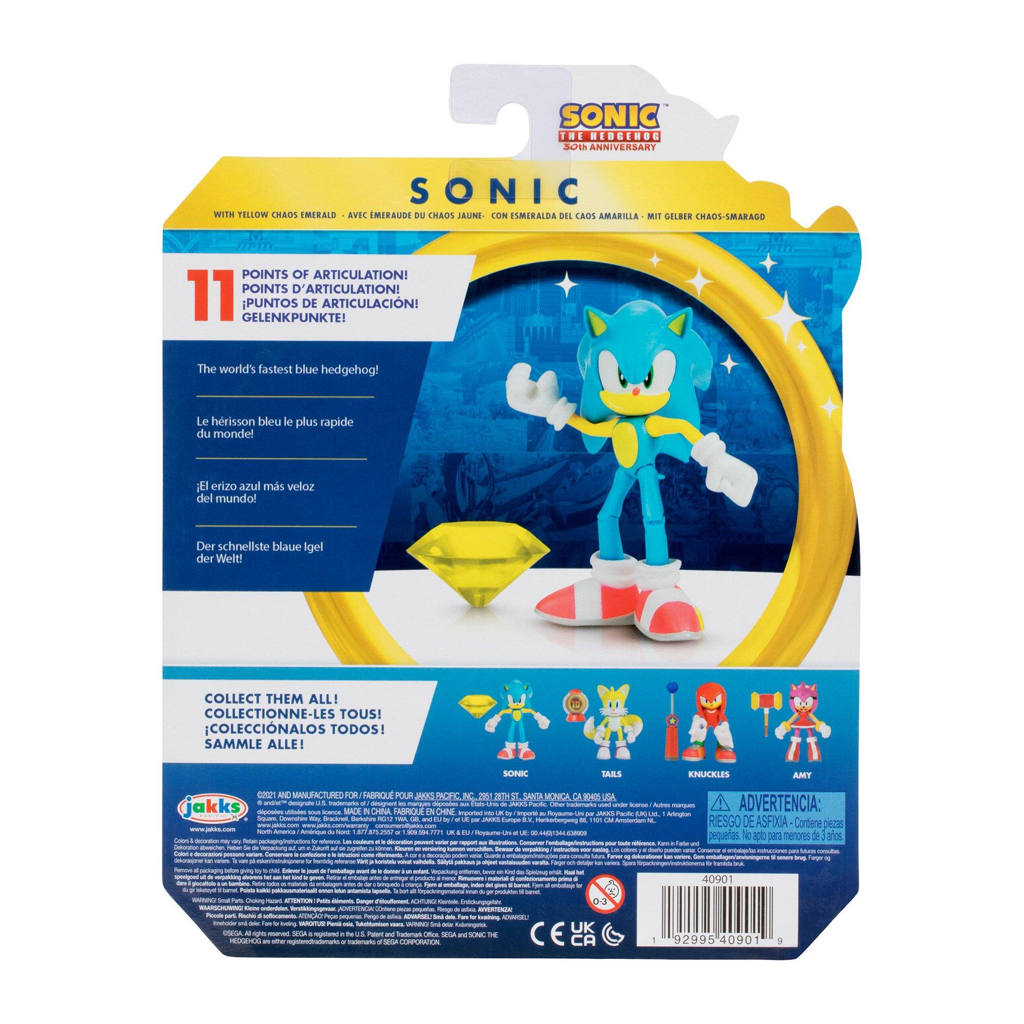 Jakks Pacific Sonic The Hedgehog Articulated Figure 4 Inch Knuckles Emerald for sale online 