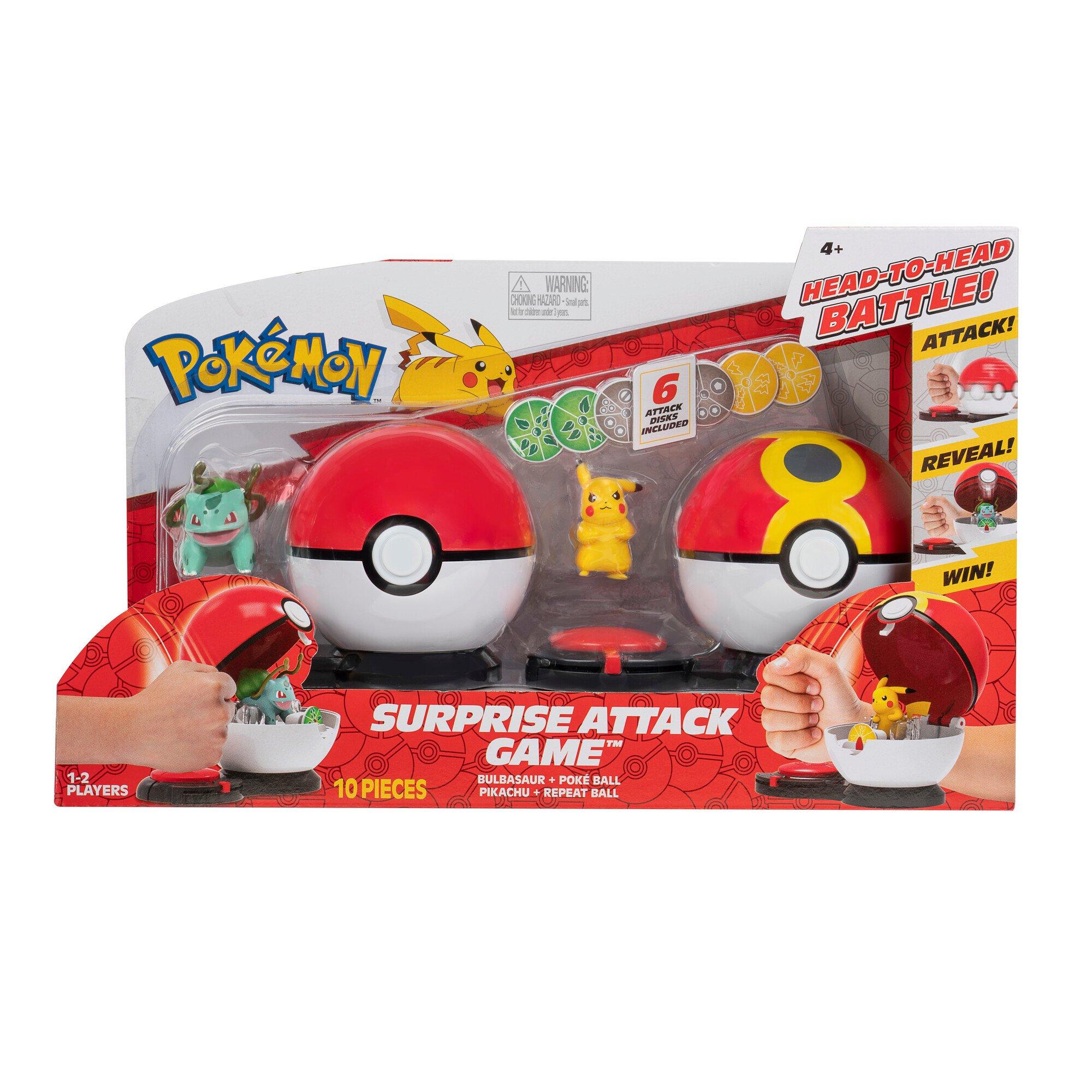 Jazwares Pokemon Surprise Attack Game Pikachu with Repeat Ball vs