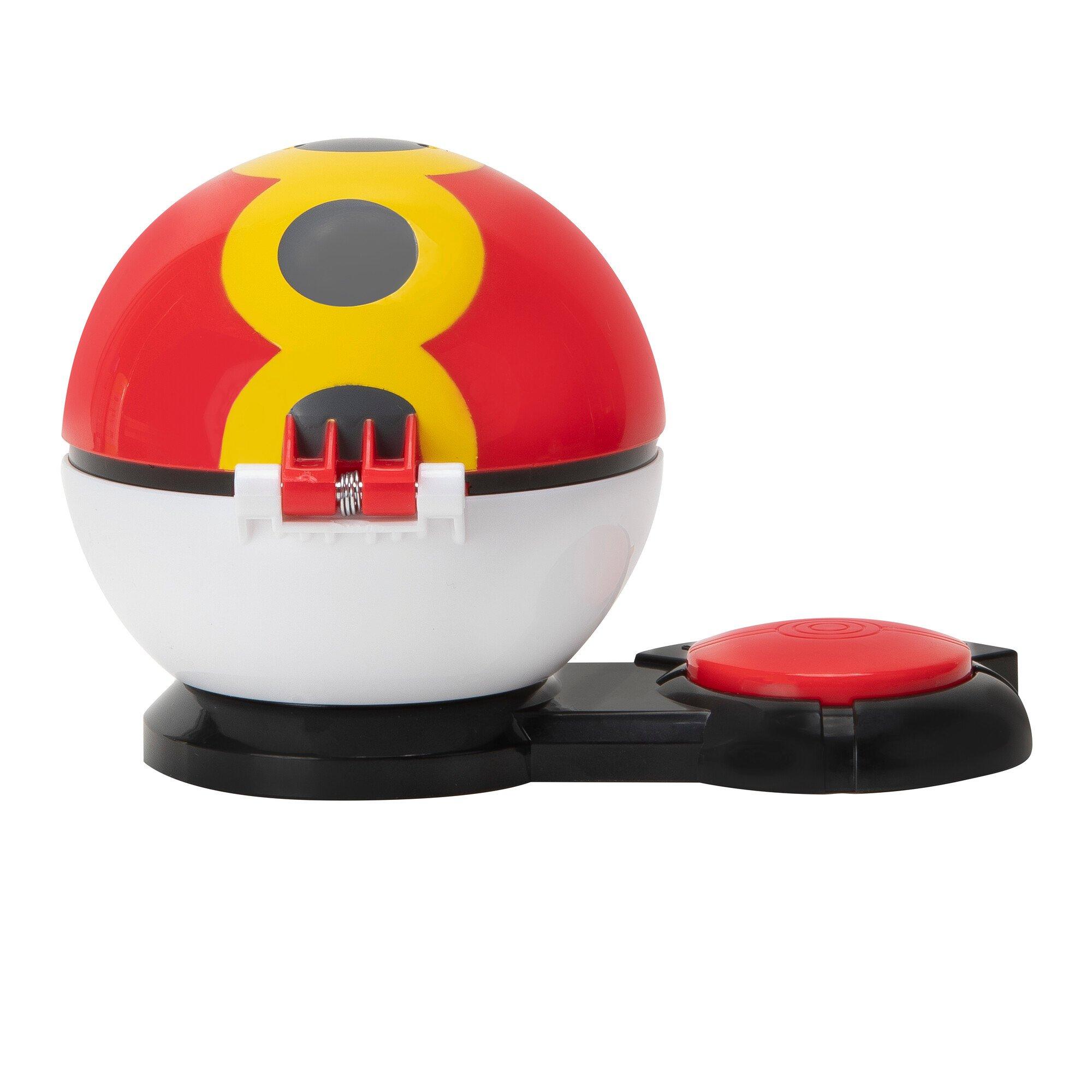 Jazwares Pokemon Surprise Attack Game Pikachu with Repeat Ball vs.  Bulbasaur with Poke Ball