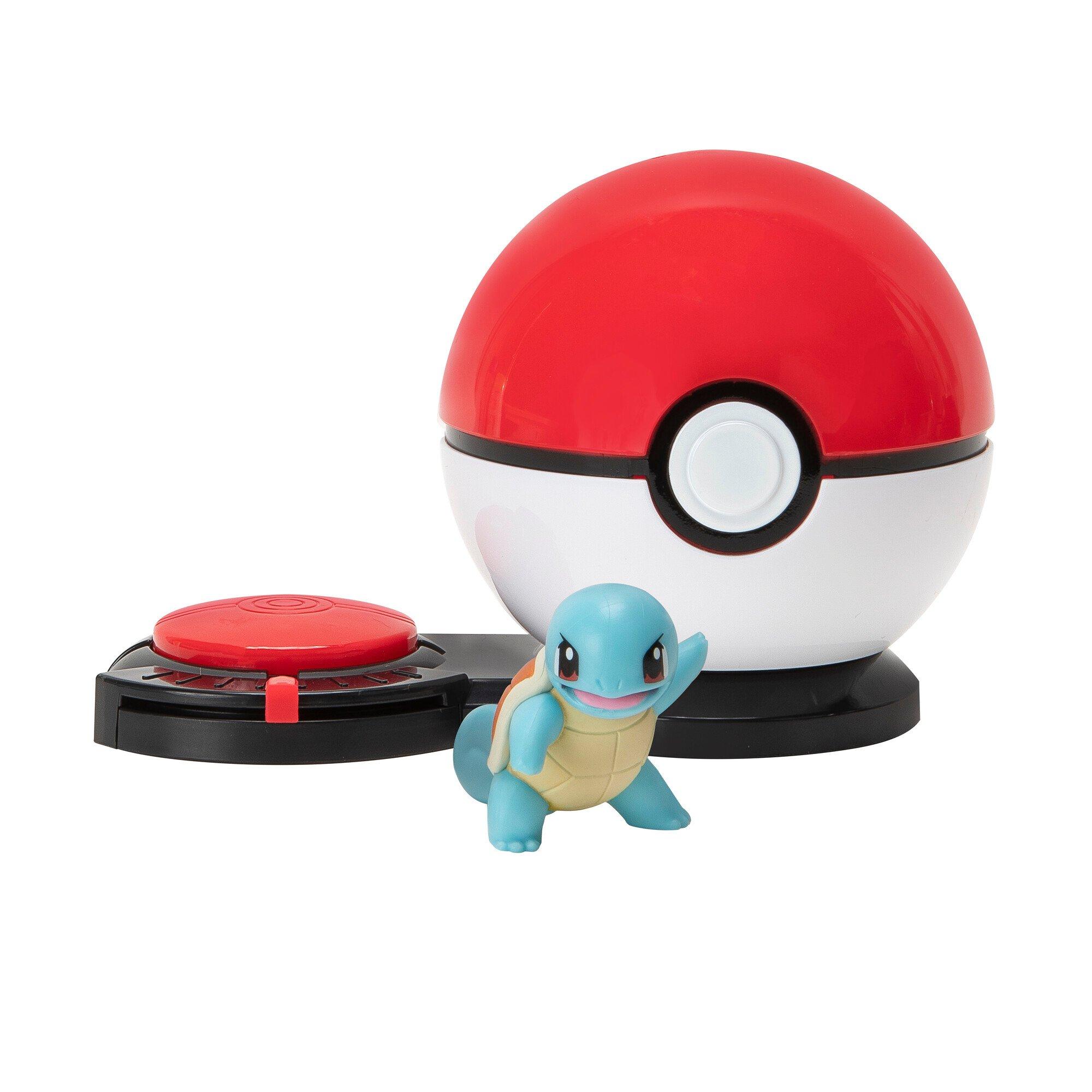 Jazwares Pokemon Surprise Attack Game Squirtle with Poke Ball vs ...