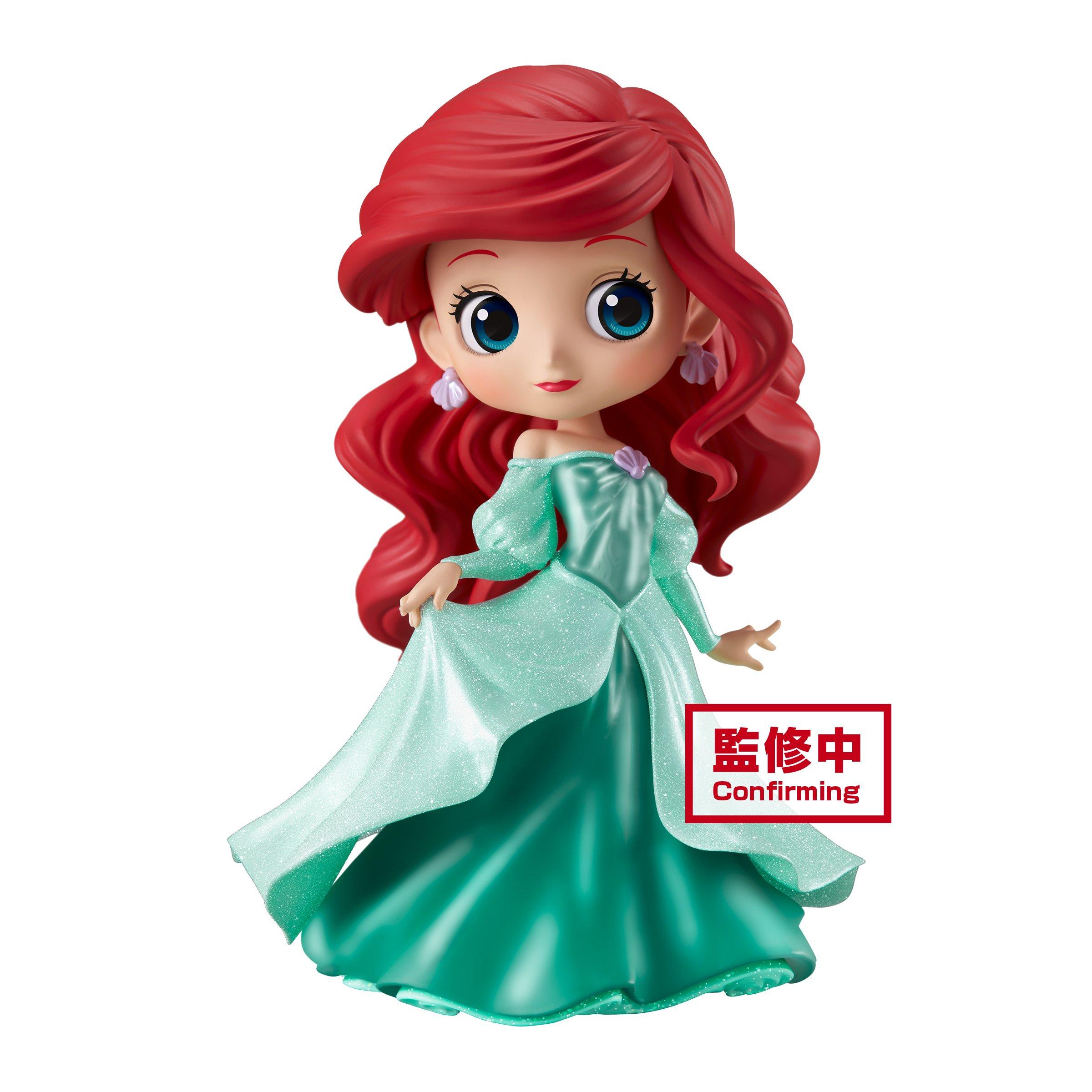 Banpresto Q Posket Disney Characters Glitter Line Ariel Princess Dress Figure Gamestop