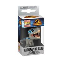 list item 2 of 2 Funko Pocket POP! Keychain: Jurassic World Dominion Velociraptor (Blue)