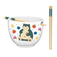 list item 1 of 3 Pokemon Snorlax Ceramic Ramen Bowl with Chopsticks Set