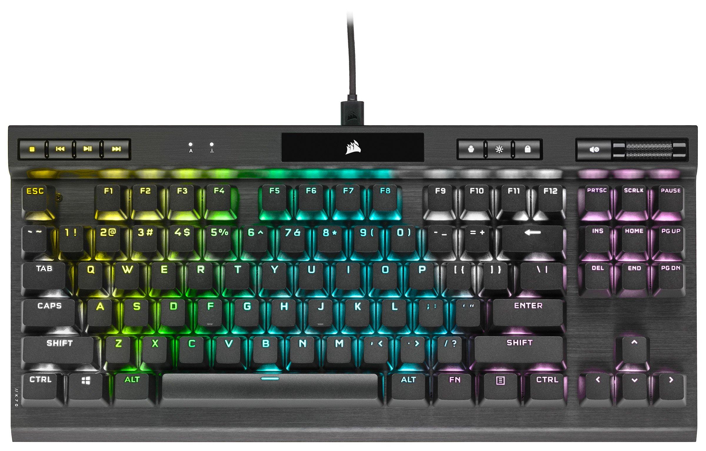 CORSAIR K70 RGB TKL Champion Series Mechanical Wired Gaming Keyboard |  GameStop