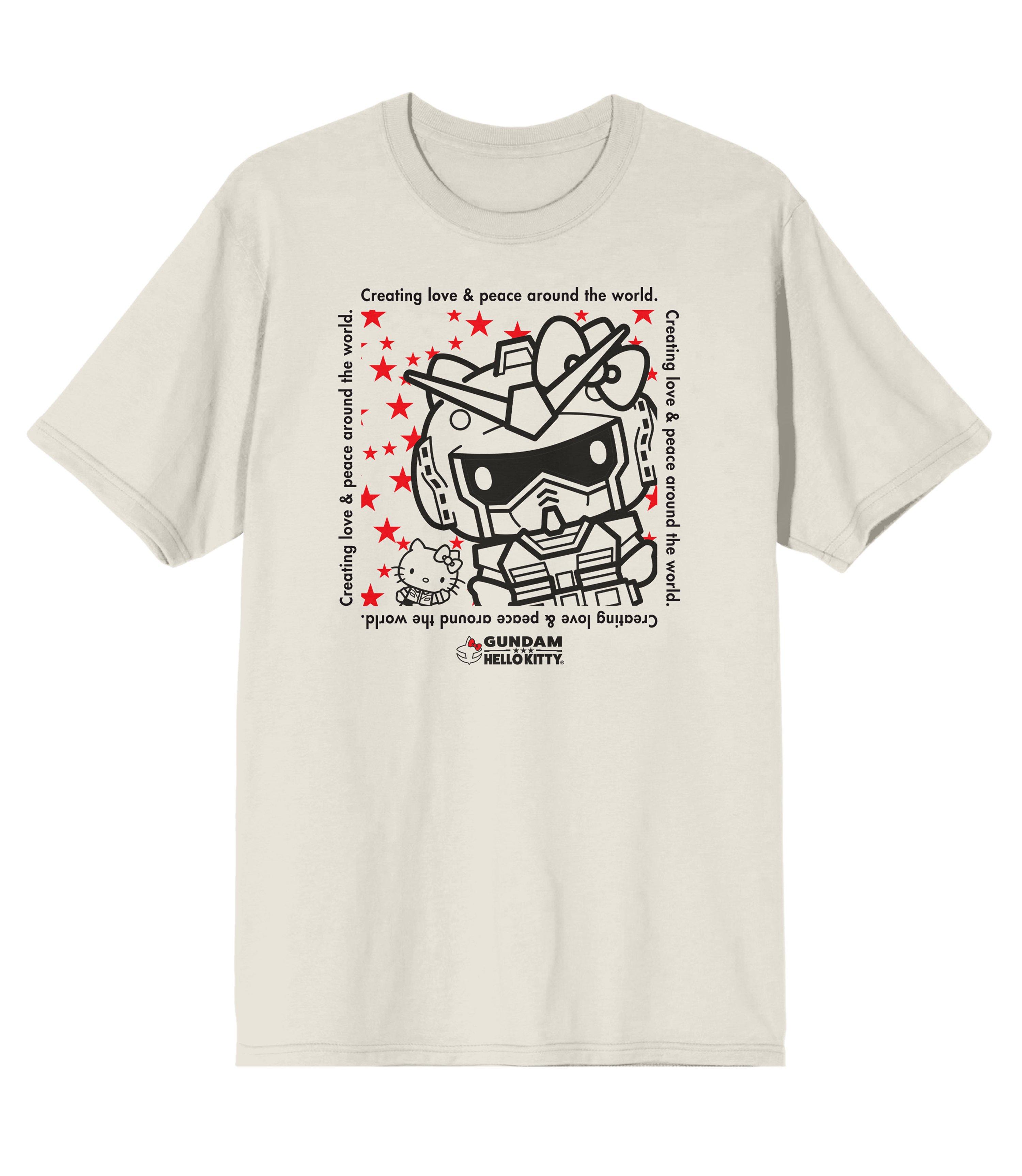 Hello Kitty x Gundam Unisex T Shirt GameStop