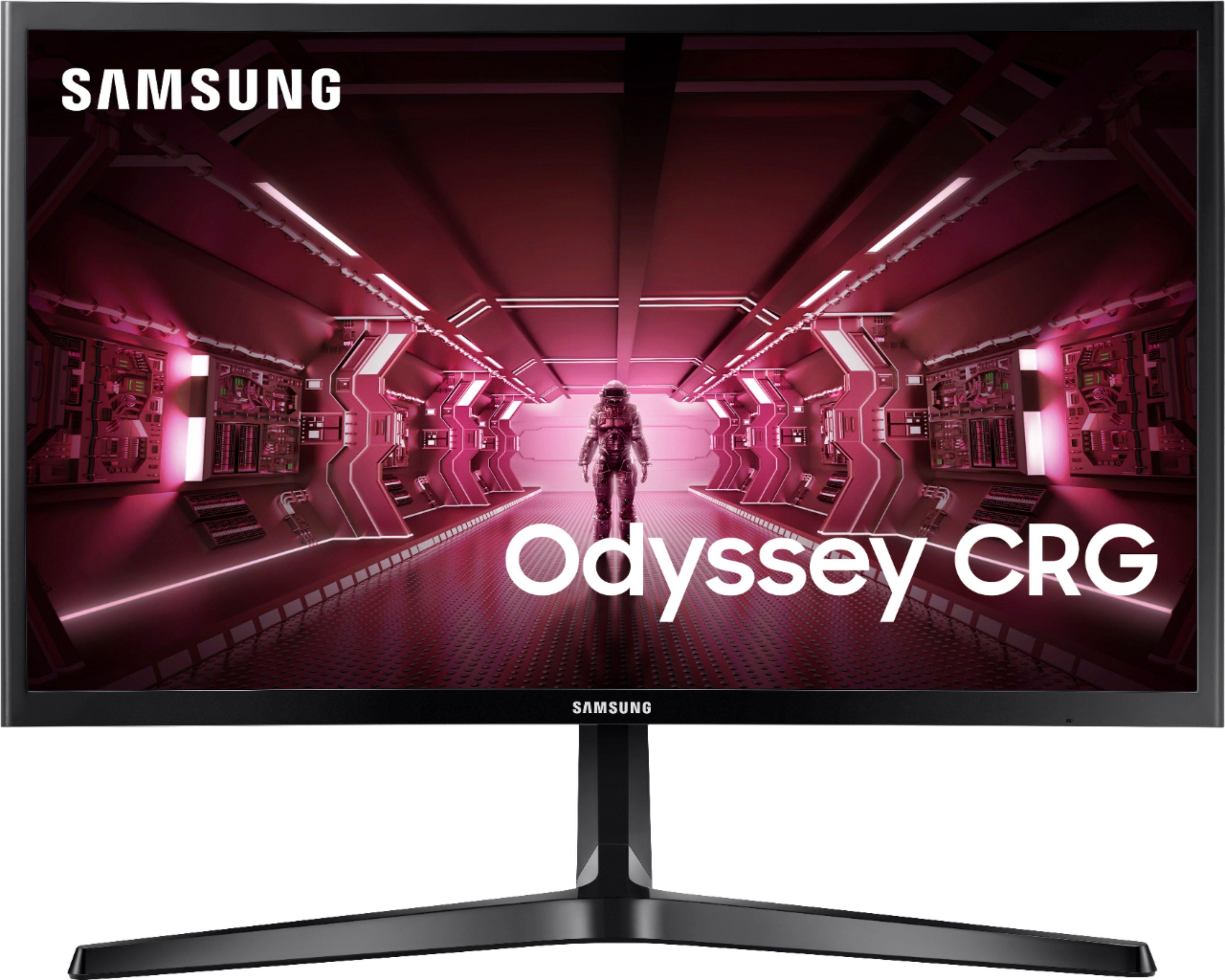 list item 1 of 17 Samsung 24-in Odyssey CRG5 FHD (1920x1080) 144Hz Curved Gaming Monitor LC24RG50FZNXZA