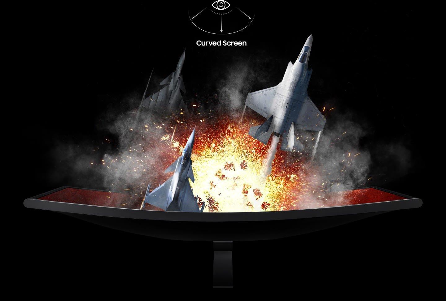 Samsung 24-in Odyssey CRG5 FHD (1920x1080) 144Hz Curved Gaming Monitor LC24RG50FZNXZA
