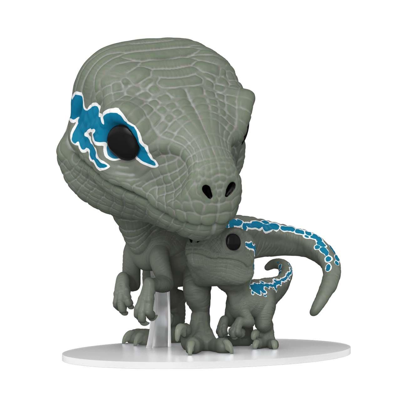 Funko POP! Movies: Jurassic World Dominion Velociraptors Blue and Beta Vinyl Figures Set